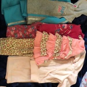 Bundle of long selves  and pants for girls